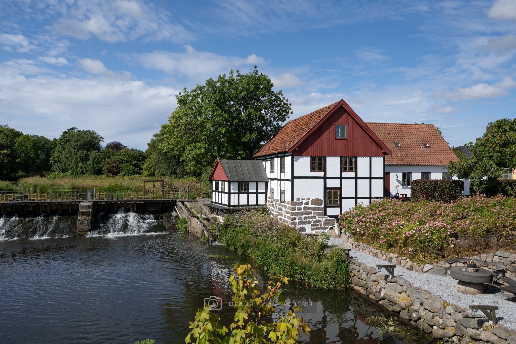 The old watermill beside the river in Sæby